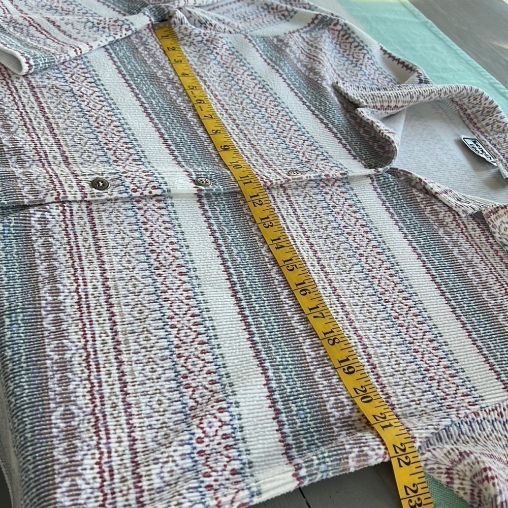 Vintage Kenneth Too Printed Corduroy Button Down Shirt Jacket - Picture 8 of 9